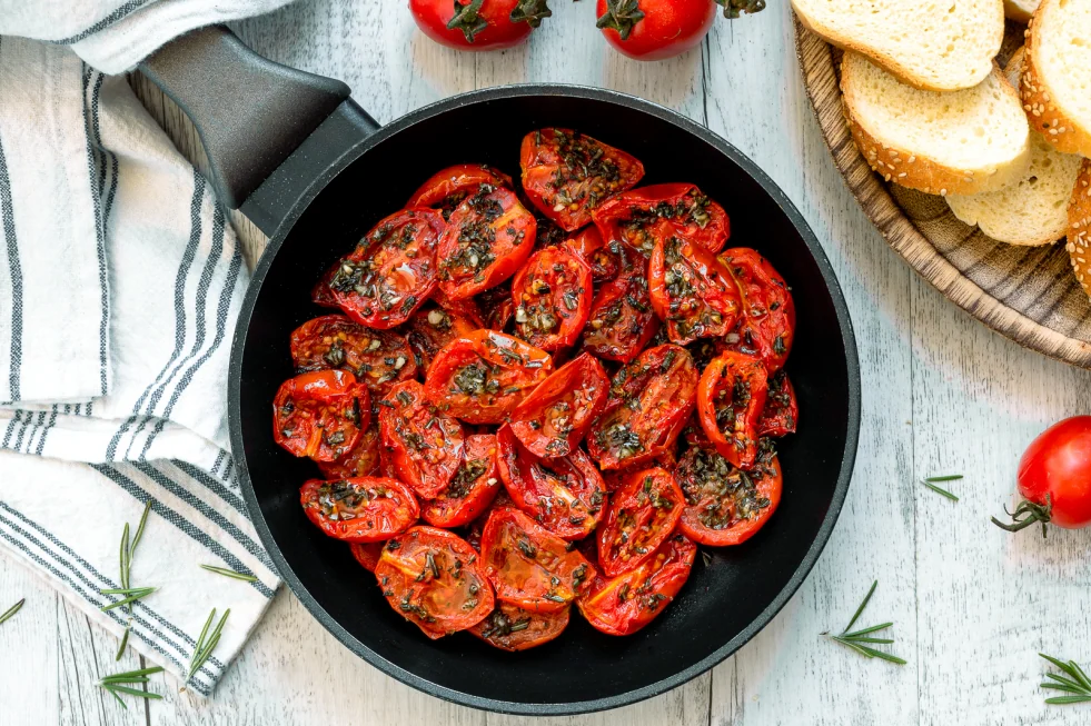 Pomodorini saporiti in padella